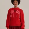  AMOUR EMBROIDERED KNIT SWEATER