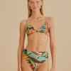  BANANA FOLIAGE KNOT BIKINI TOP