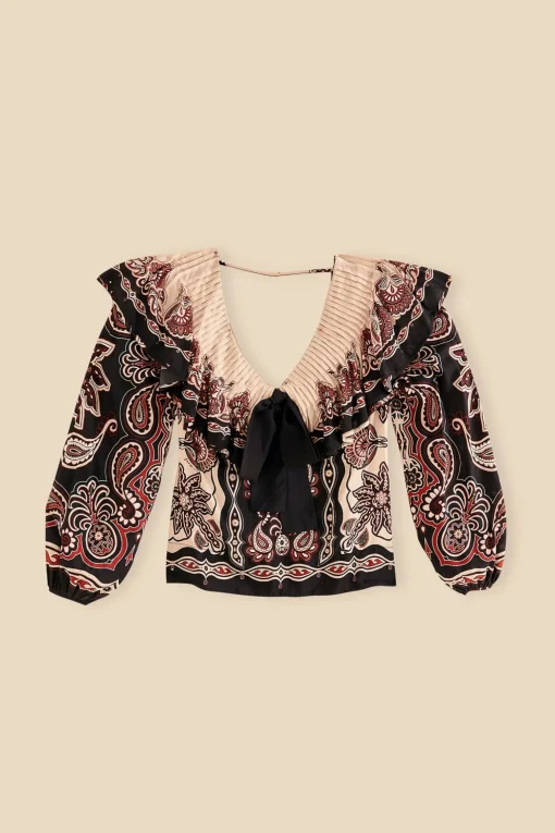  BLACK &AMP; WHITE SWEET MERMAIDS BLOUSE