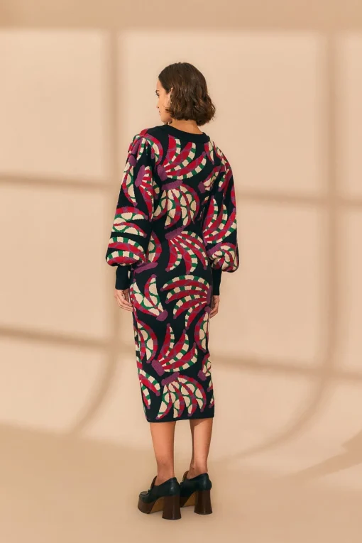  BLACK BANANA DOTS KNIT DRESS