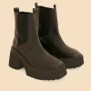  BLACK BLOCK HEEL CHELSEA BOOT
