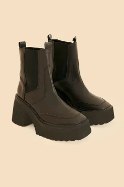  BLACK BLOCK HEEL CHELSEA BOOT