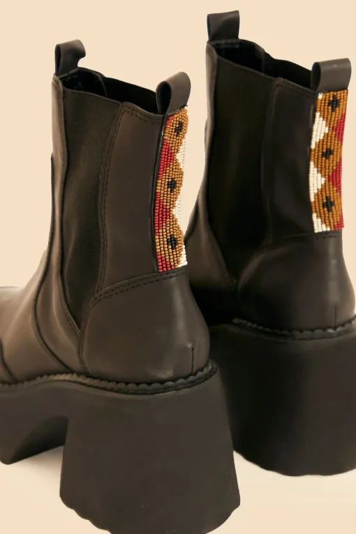  BLACK BLOCK HEEL CHELSEA BOOT