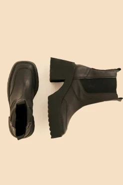  BLACK BLOCK HEEL CHELSEA BOOT