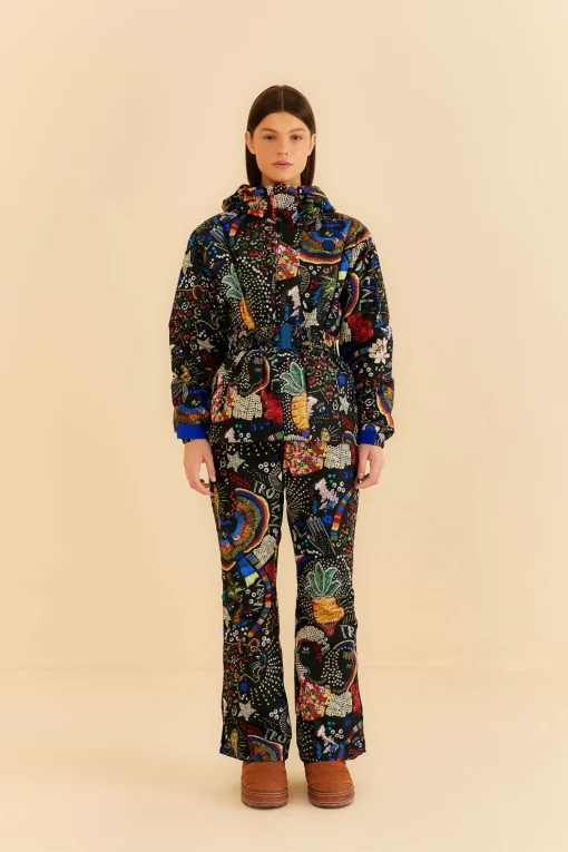  BLACK BOROGODO SKI PANTS
