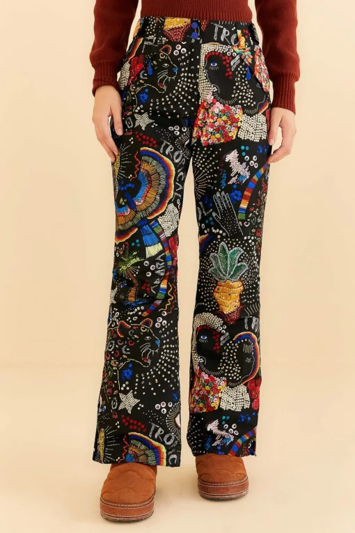  BLACK BOROGODO SKI PANTS