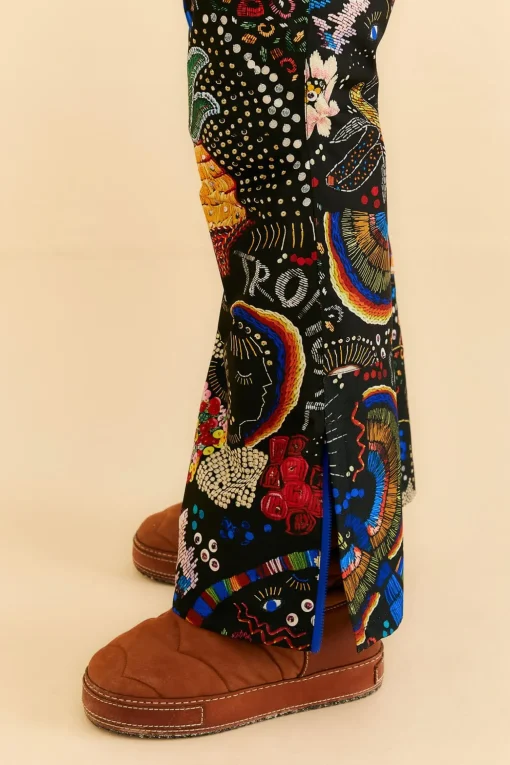  BLACK BOROGODO SKI PANTS
