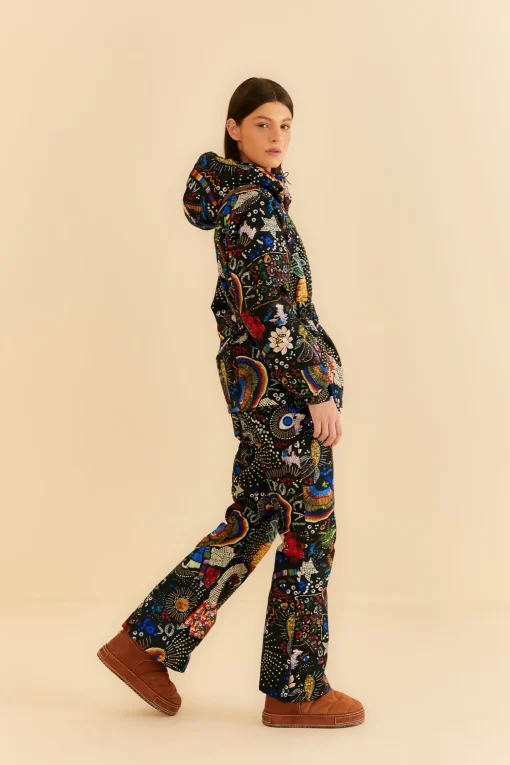  BLACK BOROGODO SKI PANTS