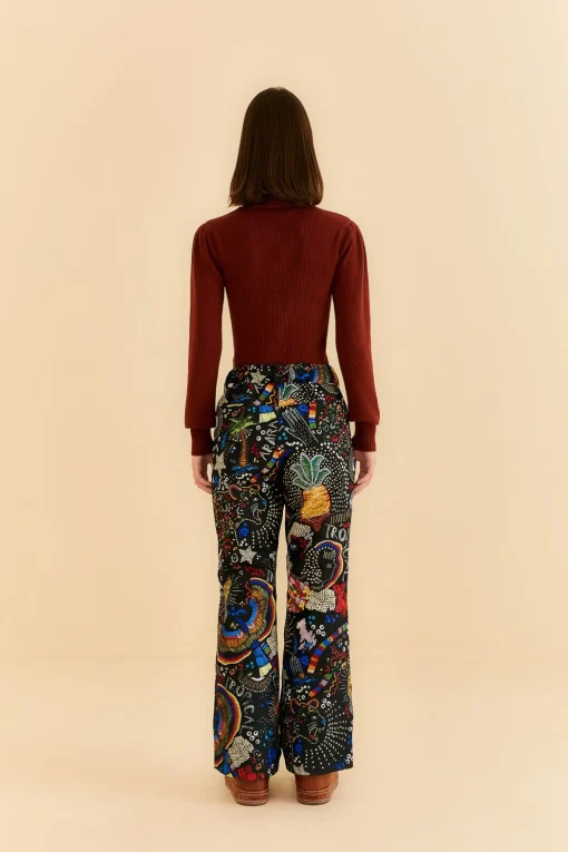  BLACK BOROGODO SKI PANTS