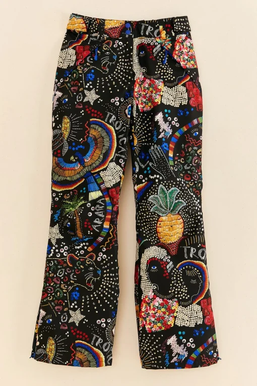  BLACK BOROGODO SKI PANTS