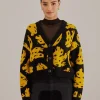  BLACK BOSSA BANANA KNIT CARDIGAN