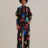  BLACK COLORFUL TOGETHER PANTS