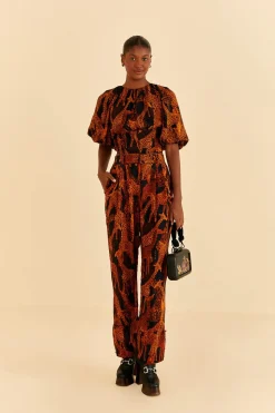  BLACK GIRAFFES PANTS