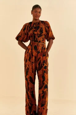  BLACK GIRAFFES PANTS
