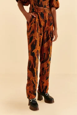 BLACK GIRAFFES PANTS