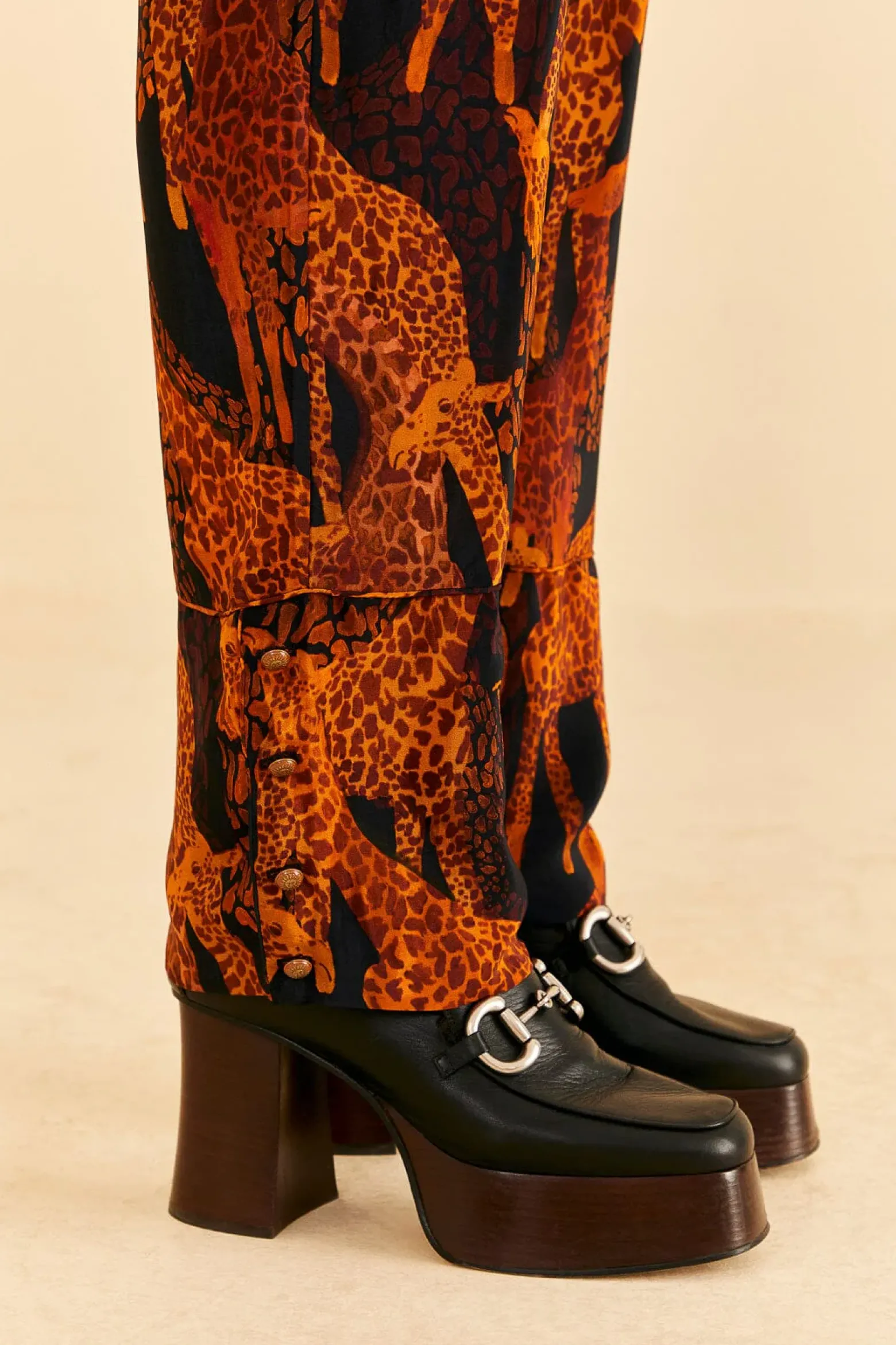 BLACK GIRAFFES PANTS