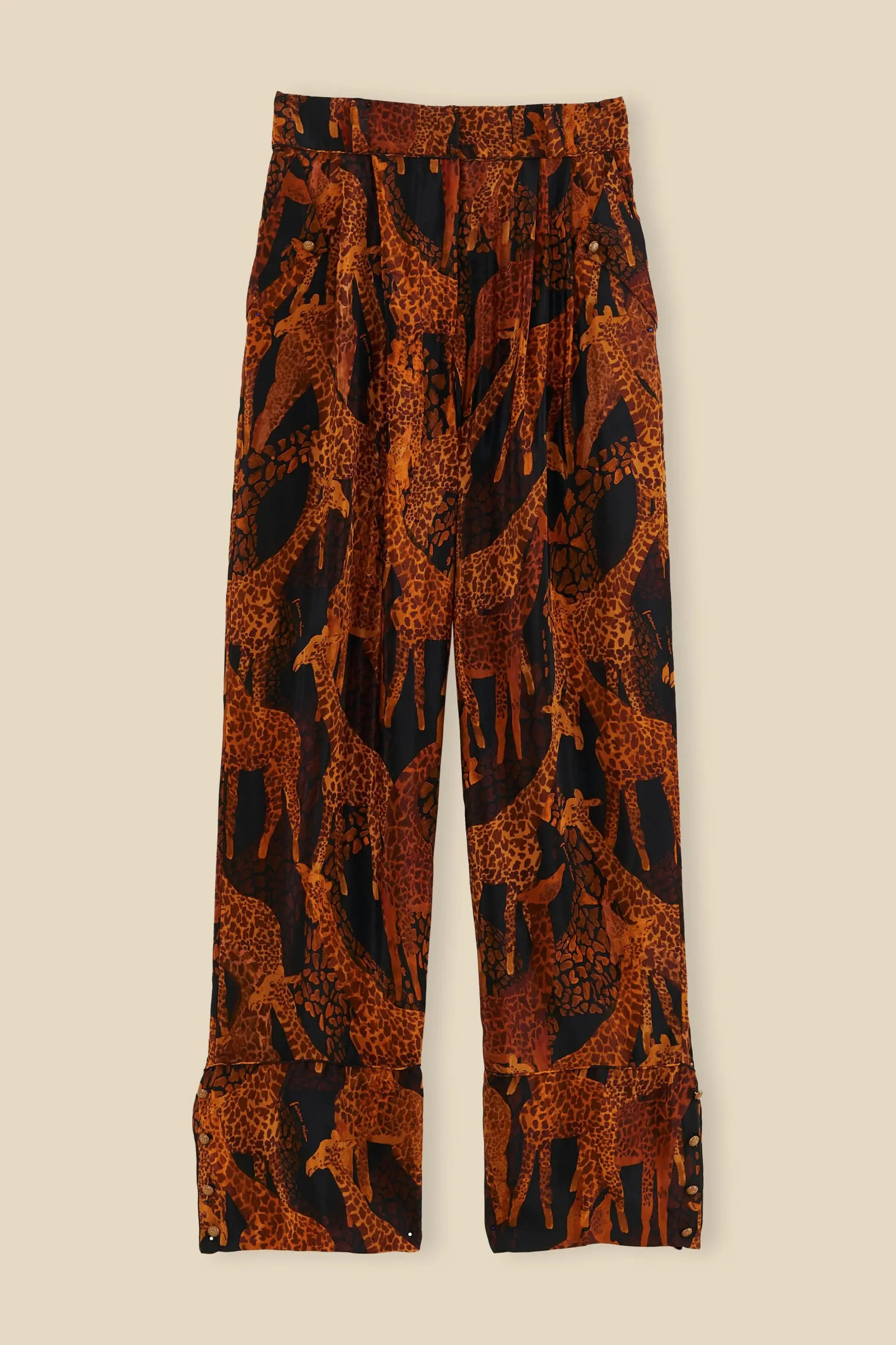 BLACK GIRAFFES PANTS
