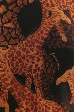  BLACK GIRAFFES TULLE BLOUSE
