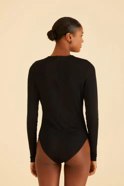  BLACK LONG SLEEVE BODYSUIT