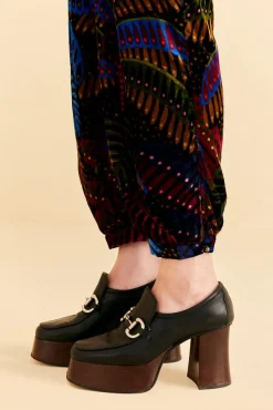  BLACK MIDNIGHT ISLAND V NECK VELVET JUMPSUIT