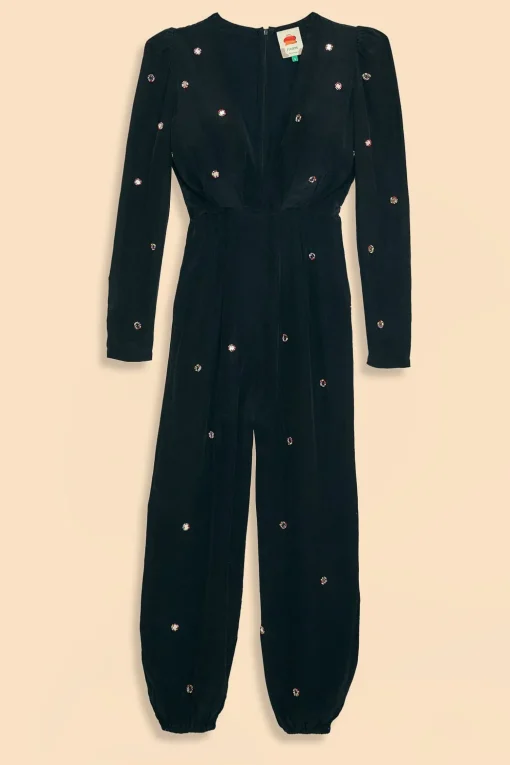 BLACK MIRROR EMBROIDERED JUMPSUIT