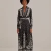  BLACK PAISLEY BLOOM MAXI DRESS