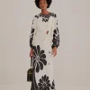  BLACK PALERMO CUT OUT  LENZING™ ECOVERO™ VISCOSE MAXI DRESS