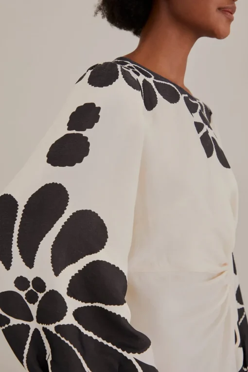  BLACK PALERMO CUT OUT  LENZING™ ECOVERO™ VISCOSE MAXI DRESS