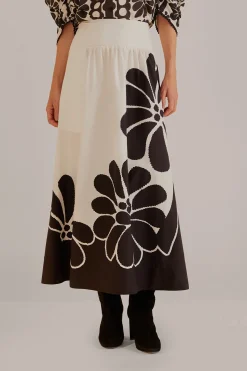  BLACK PALERMO MAXI SKIRT