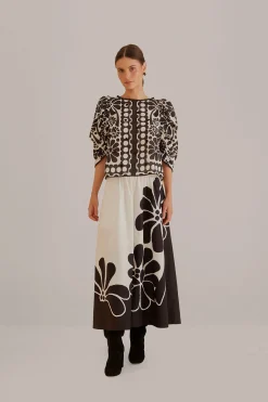  BLACK PALERMO MAXI SKIRT