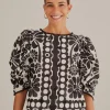  BLACK PALERMO PUFF SLEEVE BLOUSE