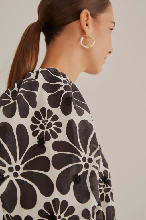  BLACK PALERMO PUFF SLEEVE BLOUSE