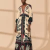  BLACK PASSION SCARF MAXI DRESS