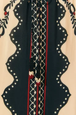  BLACK PASSION SCARF MAXI DRESS