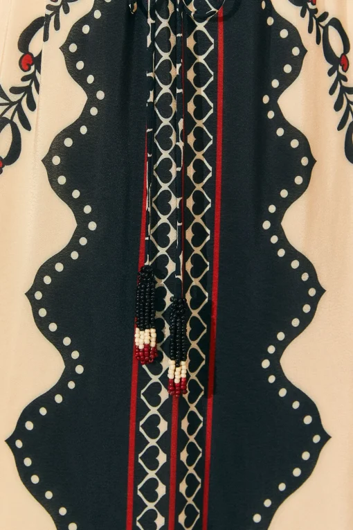  BLACK PASSION SCARF MAXI DRESS