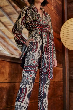  BLACK PASSION SCARF PANTS