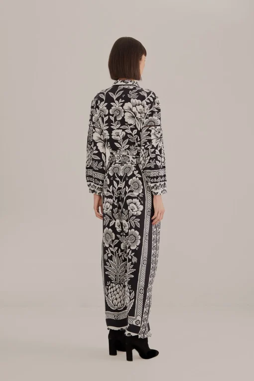  BLACK PINEAPPLE GARDEN JUMPSUIT