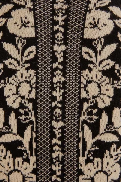  BLACK PINEAPPLE GARDEN MINI SWEATER DRESS