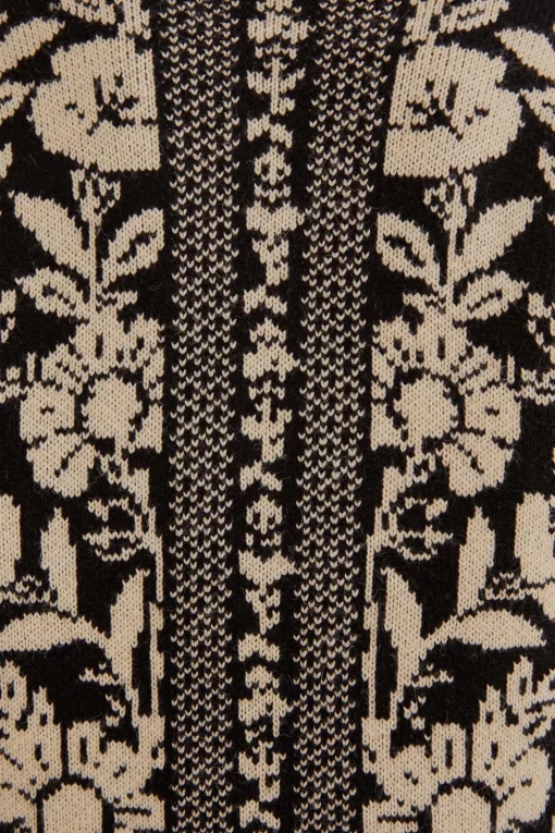  BLACK PINEAPPLE GARDEN MINI SWEATER DRESS