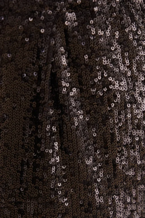  BLACK SEQUIN PAJAMA PANTS