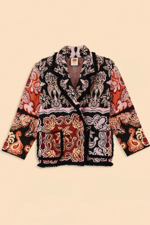  BLACK SWEET MERMAIDS KNIT BLAZER