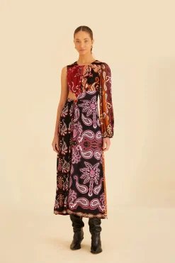  BLACK SWEET MERMAIDS ONE SHOULDER MAXI DRESS