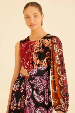  BLACK SWEET MERMAIDS ONE SHOULDER MAXI DRESS