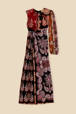  BLACK SWEET MERMAIDS ONE SHOULDER MAXI DRESS