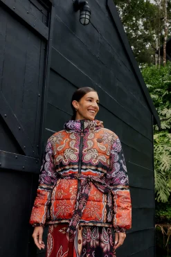  BLACK SWEET MERMAIDS REVERSIBLE PUFFER JACKET