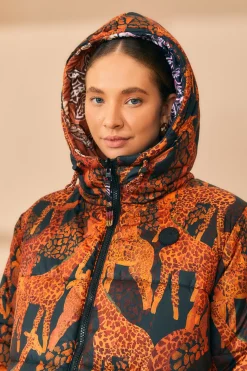  BLACK SWEET MERMAIDS REVERSIBLE PUFFER JACKET