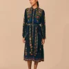  BLACK TOUCAN GARDEN MIDI DRESS