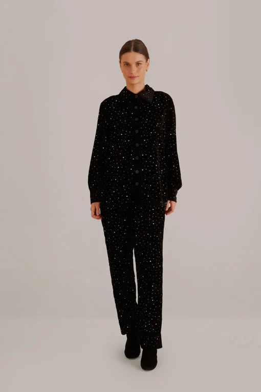  BLACK VELVET PANTS
