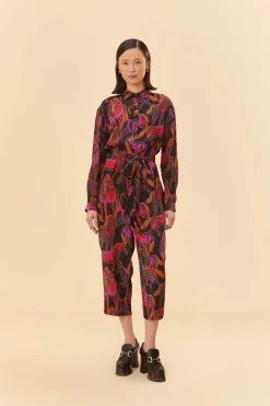  BLACK WILD HORSES JUMPSUIT