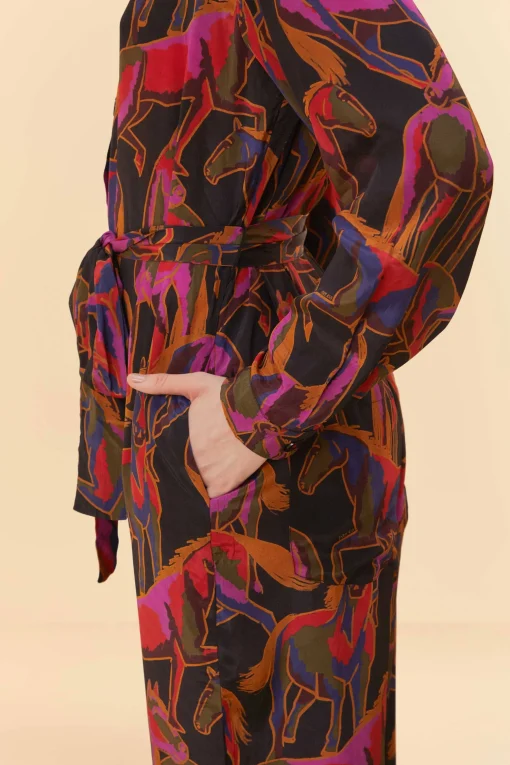  BLACK WILD HORSES JUMPSUIT